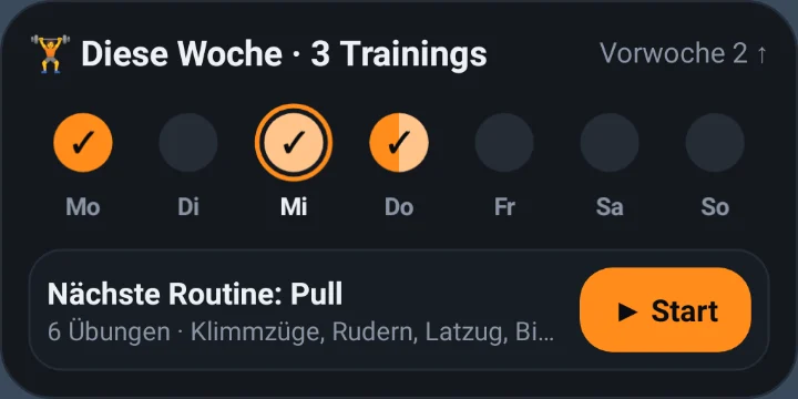 Widget: Woche